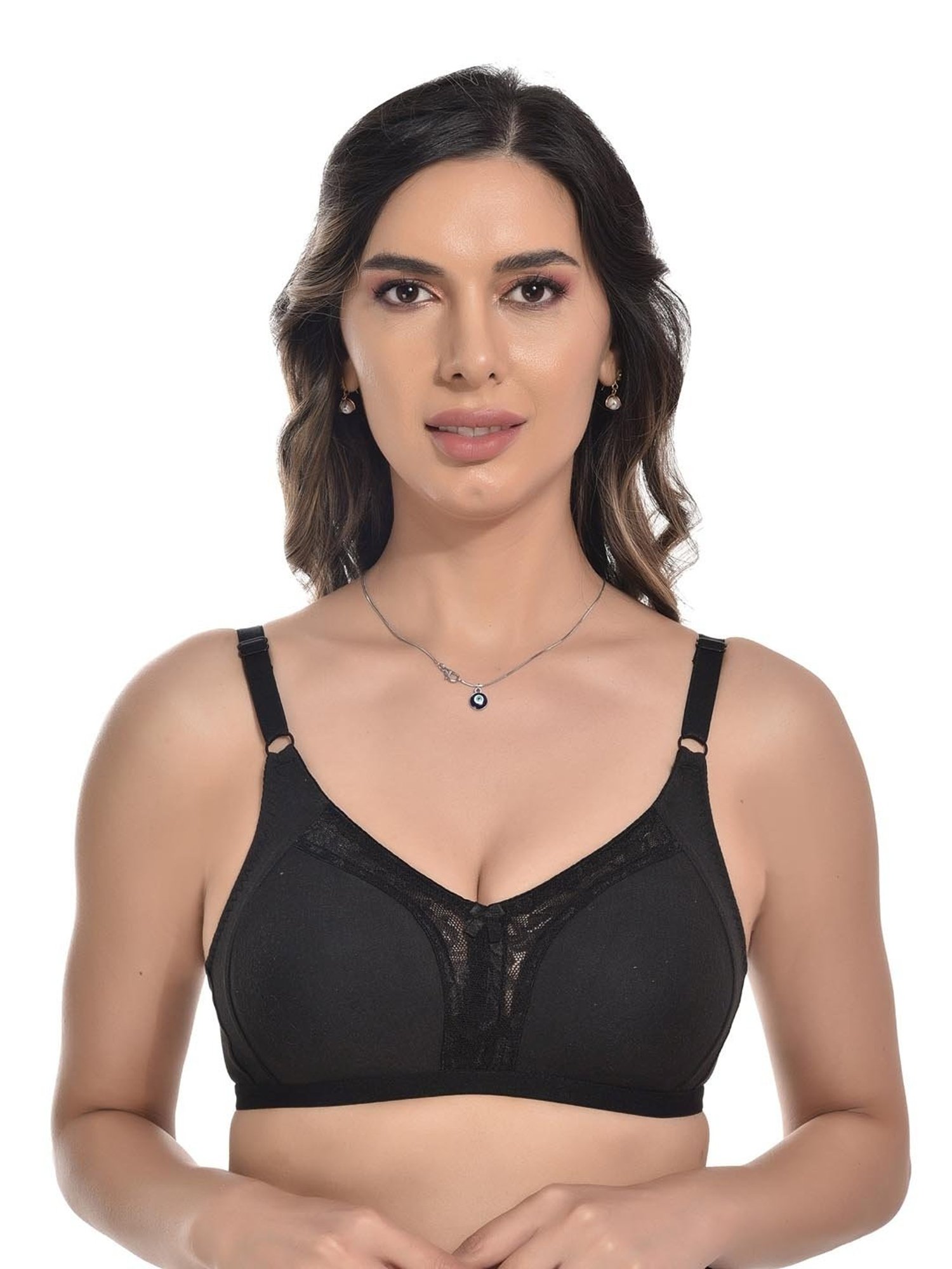FIMS Black & White Full Coverage Everyday Bras - Pack Of 2