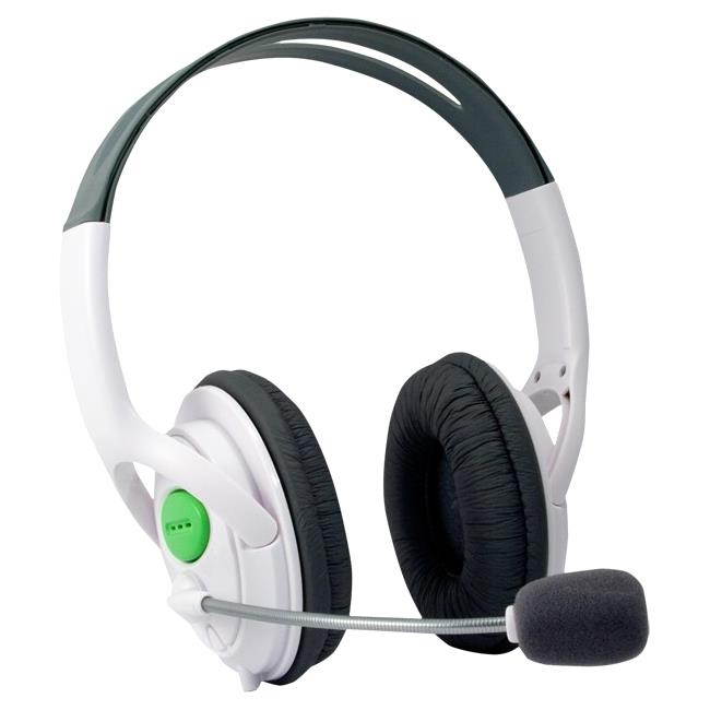 Xbox 360 MZX-1000 Lives Stereo Microphone Headset White Brand New