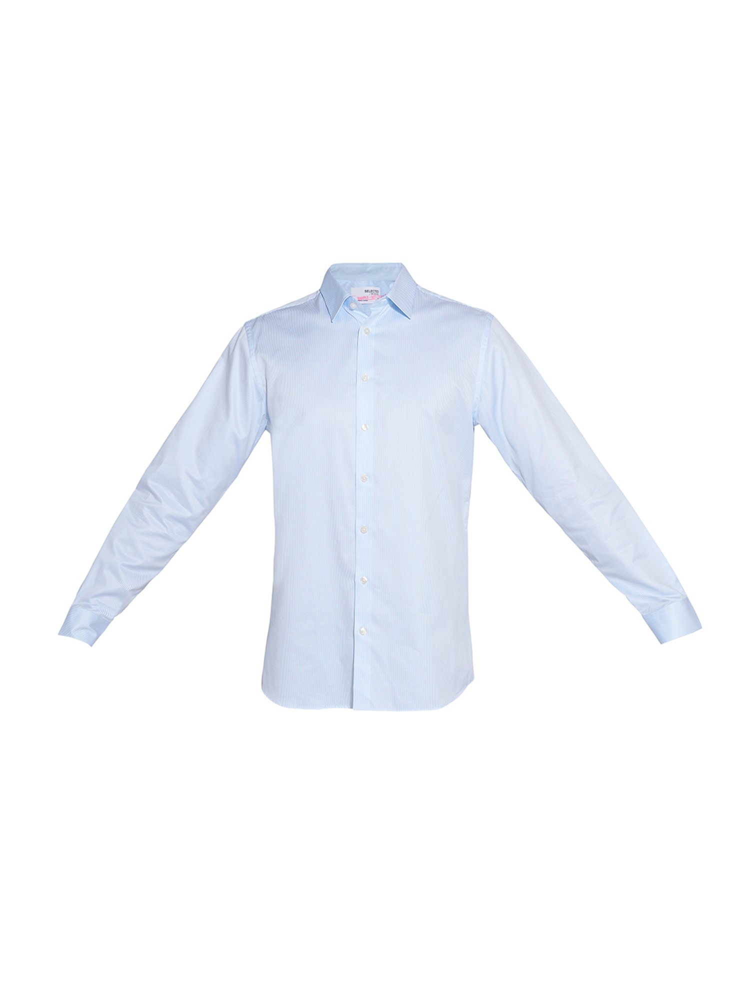 Selected Homme Blue Cotton Slim Shirt