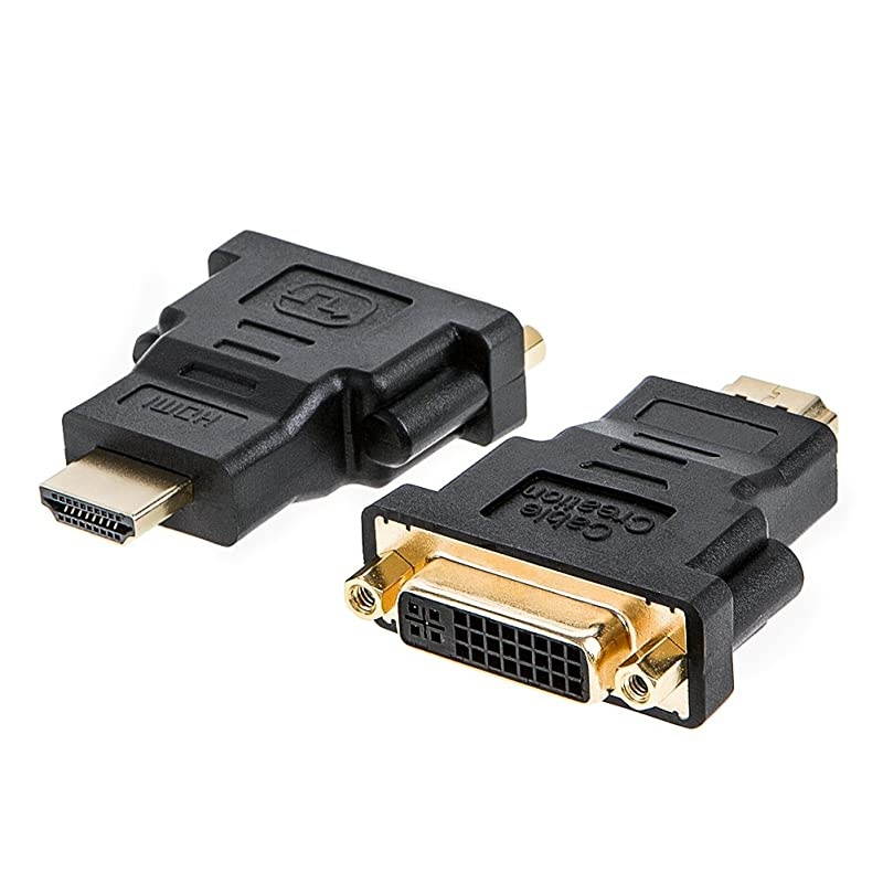 HDMI to VGA  GoldPlated HDMI to VGA Adapter Male to Female Compatible for Computer Desktop Laptop PC Monitor Projector HDTV Chromebook Raspberry Pi Roku Xbox and More Black