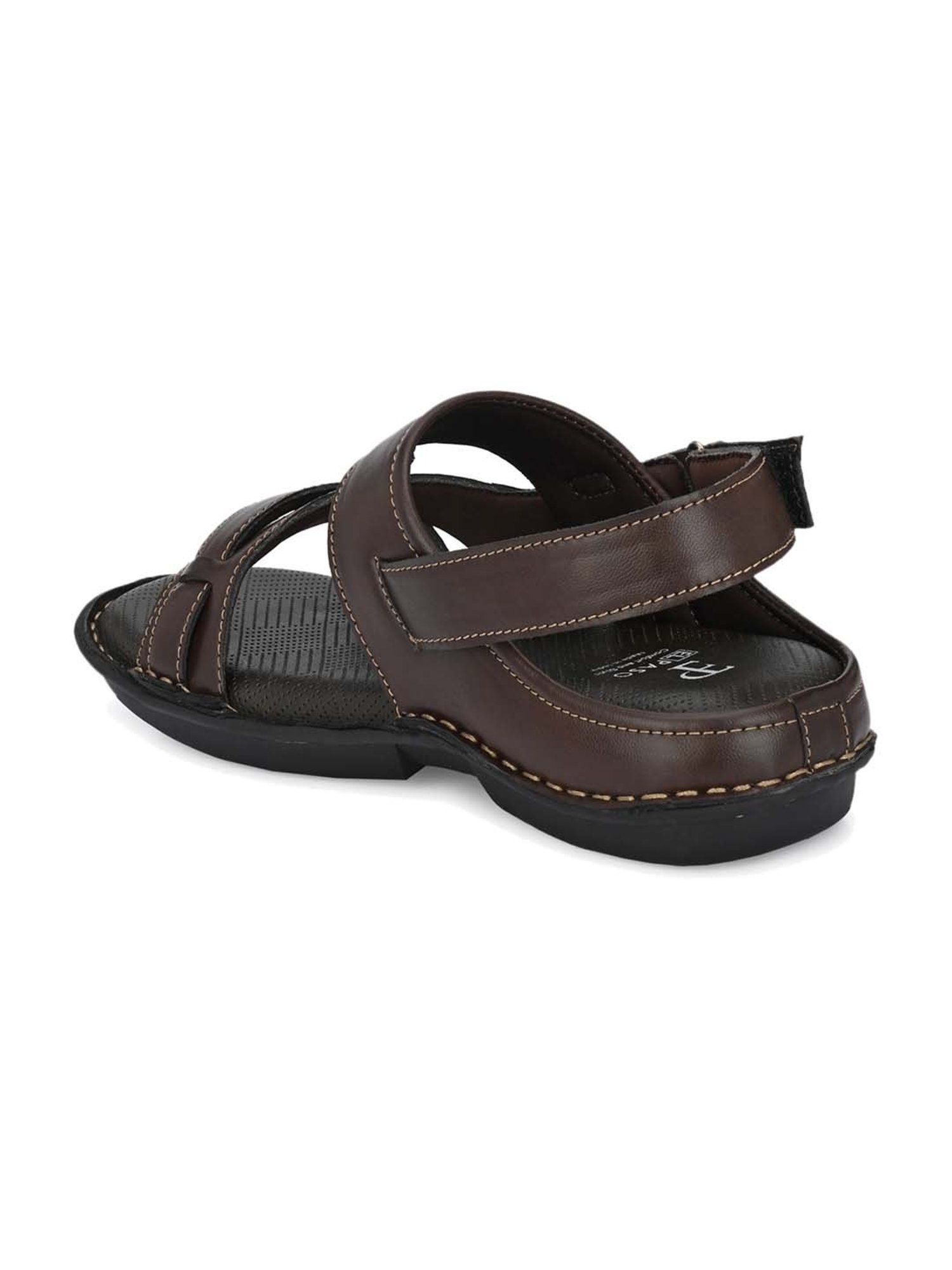 El Paso Men's Brown Back Strap Sandals