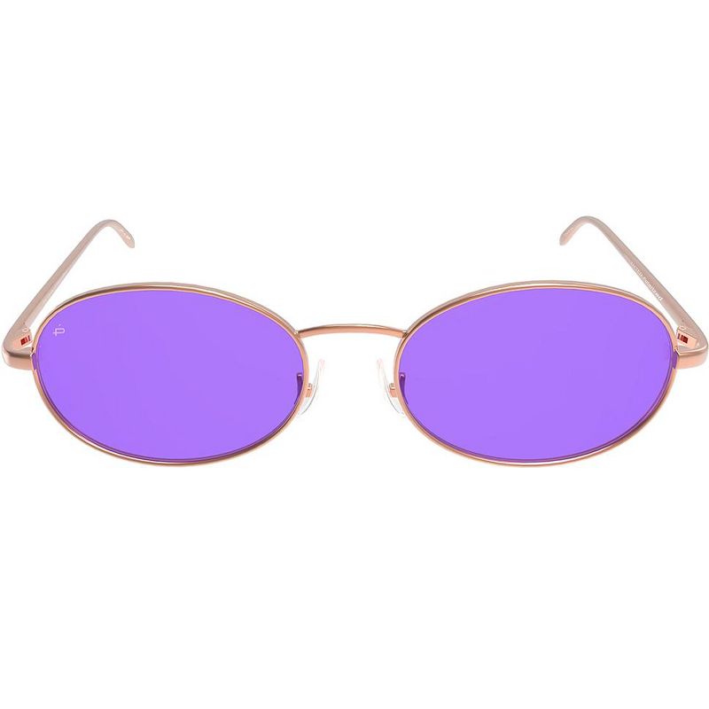 Priv'e Revaux The Candy  Unisex Oval Polarized Sunglasses Rose Gold 52mm