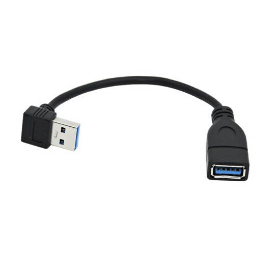 Topwin USB 3.0 Extension Cable - A Left & Right Angle - Male To Female