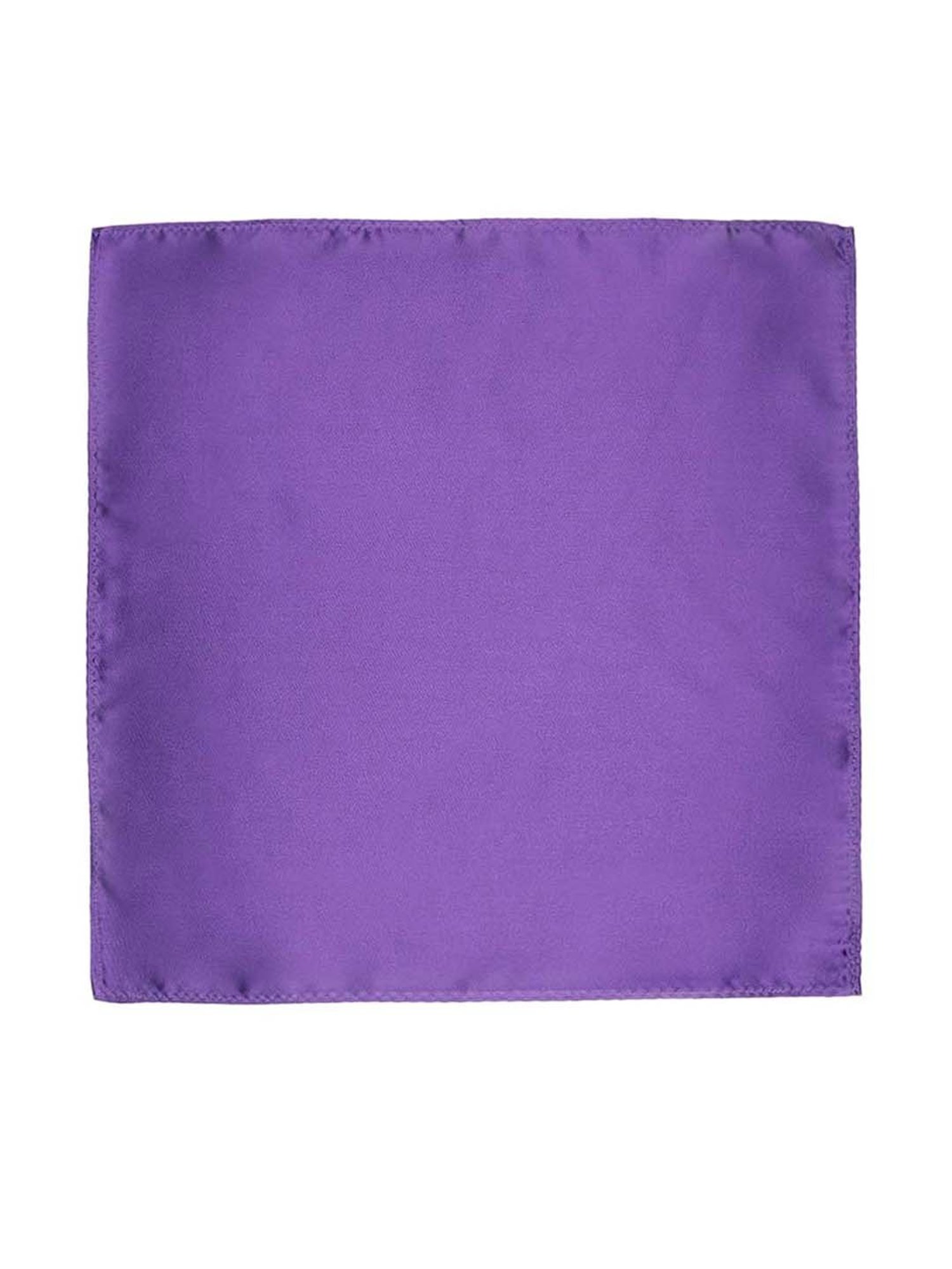 Tossido Purple Woven Necktie With Pocket Square and Cufflinks