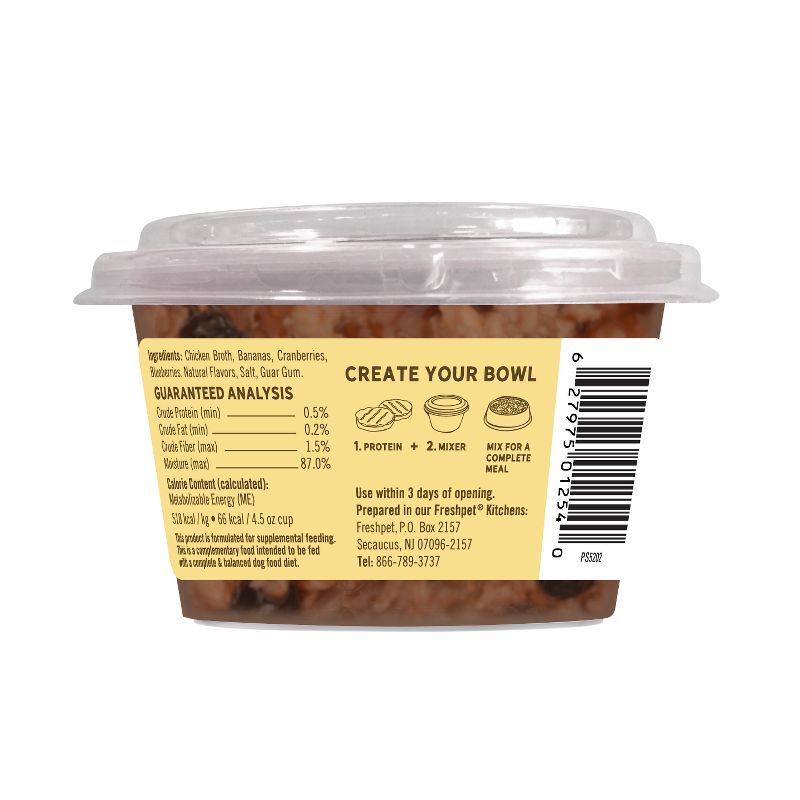 Freshpet Healthy Mixers Bananas, Cranberries & Blueberries Refrigerated Wet Dog Food Complement - 4.5oz