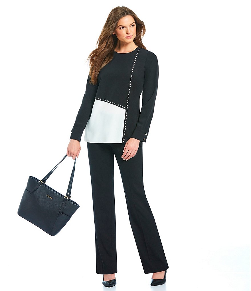 Calvin Klein Madison Straight Leg Pants