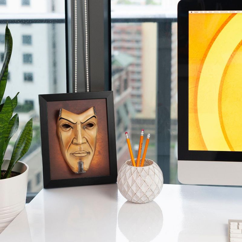 ThinkGeek, Inc. Borderlands 2 Handsome Jack Wall Art | Hand-Painted Mask