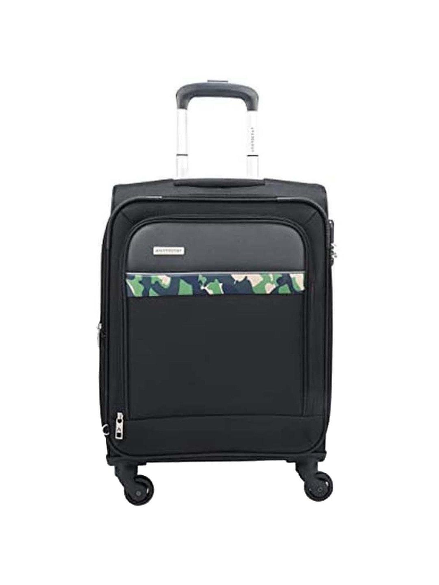 Aristocrat Commander Black Solid Soft Small Trolley Bag - 28 cm