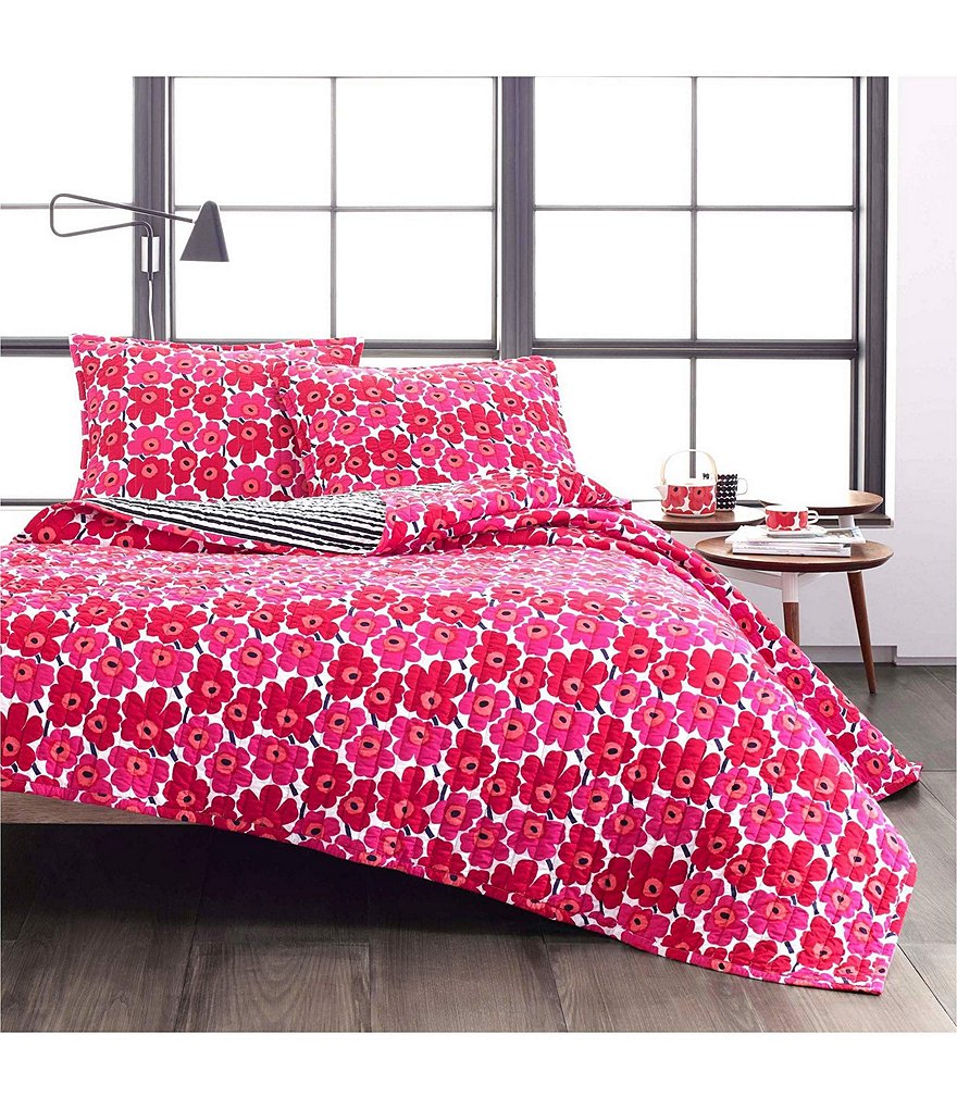 Marimekko Unikko Floral Red Quilt Mini Set