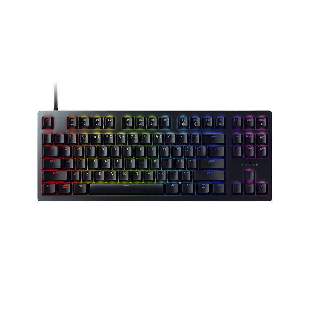 1PCS  Huntsman Tournament Edition Mechanical Keyboard Linear Optical Switch Gaming 87 Keys RGB Backlight Wired Keyboard
