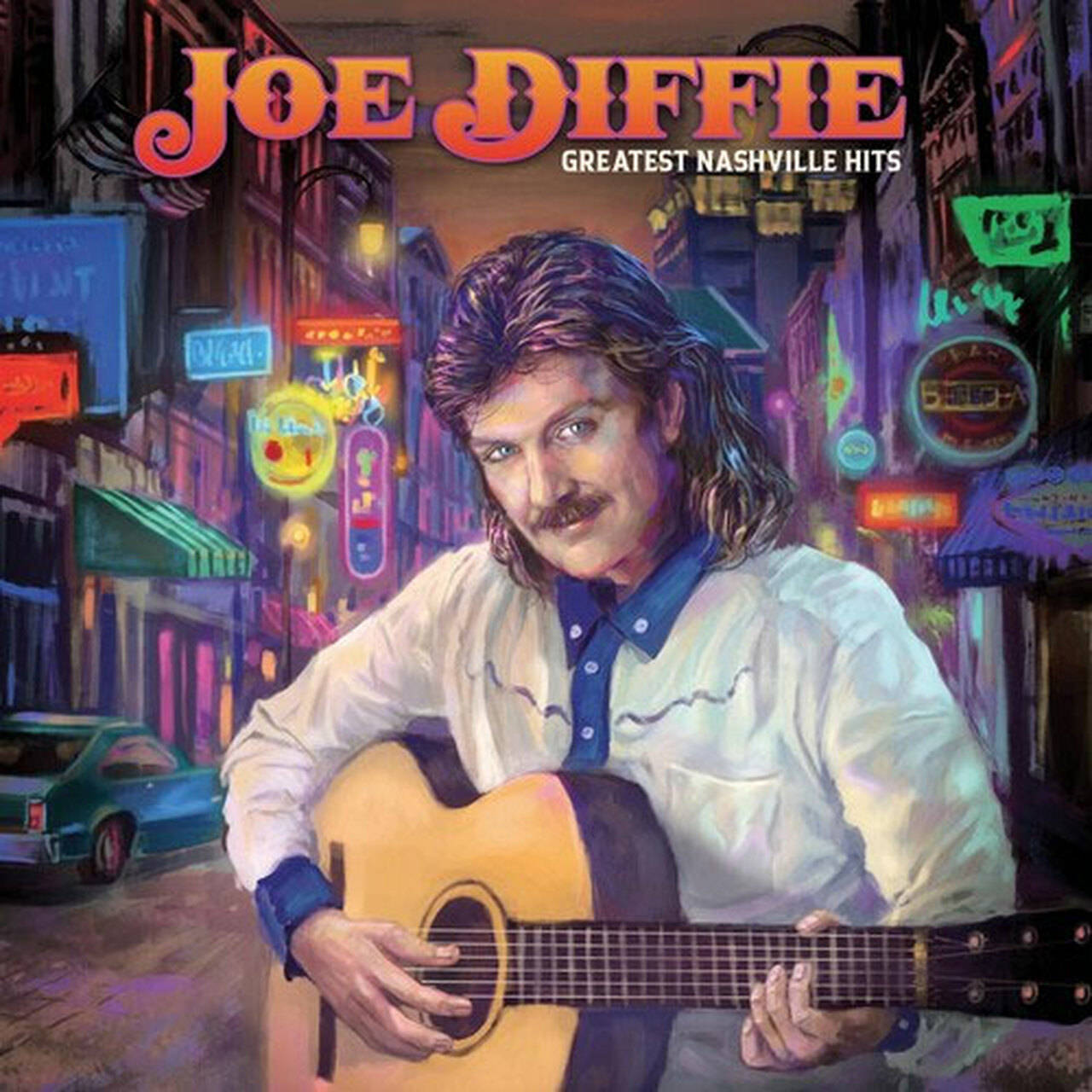 Joe Diffie Greatest Nashville Hits LP (Purple Vinyl)
