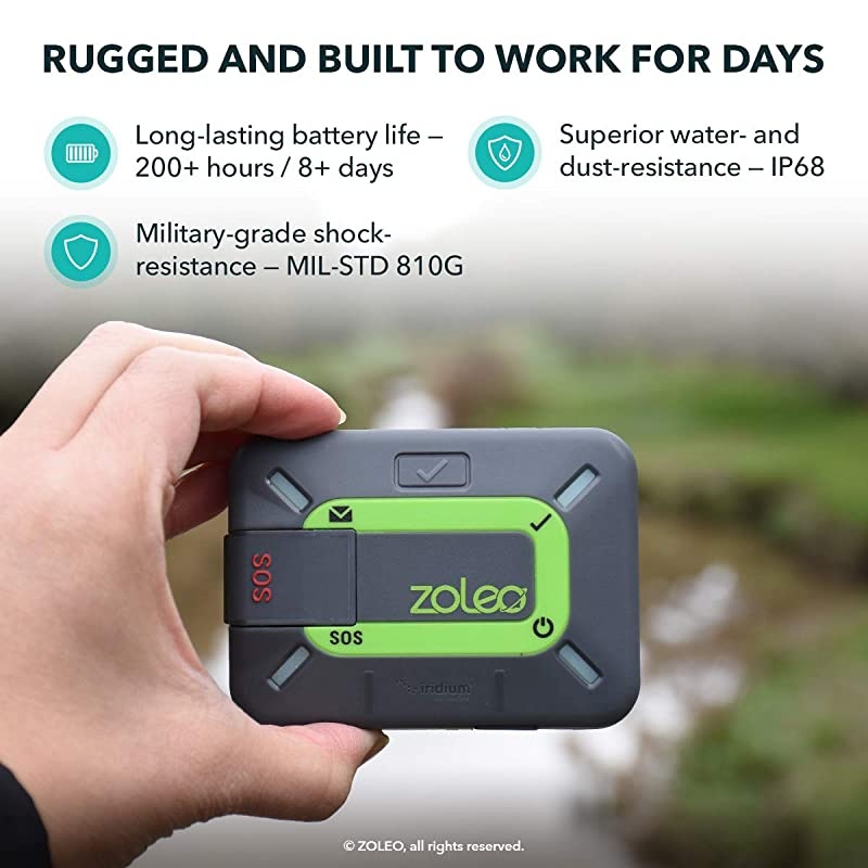 Satellite Communicator &ndash; Two-Way Global SMS Text Messenger & Email, Emergency SOS Alerting, Check-in & GPS Location &ndash; Android iOS Smartphone Accessory