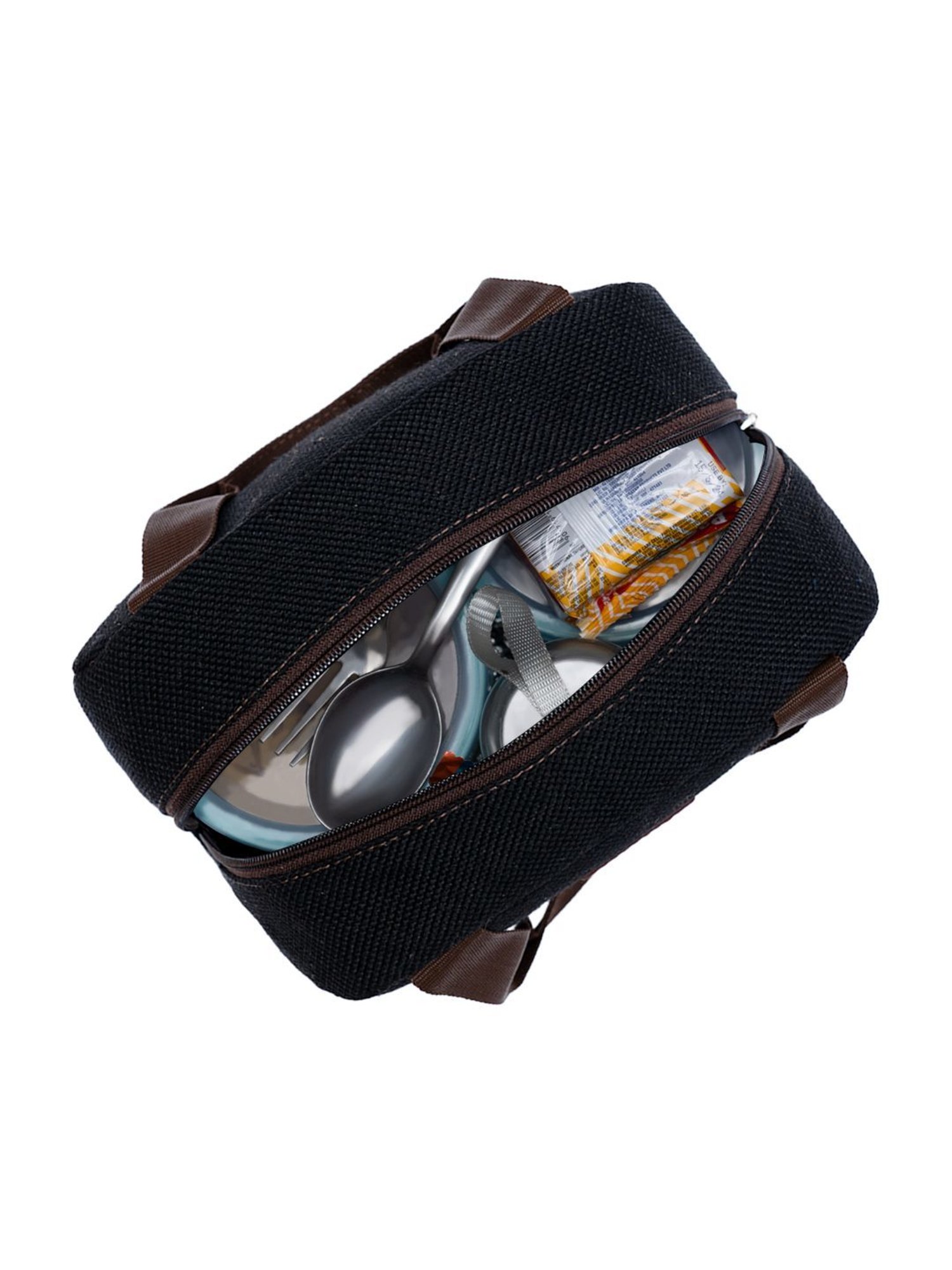 ZOUK Jet Black Printed Lunch Bag