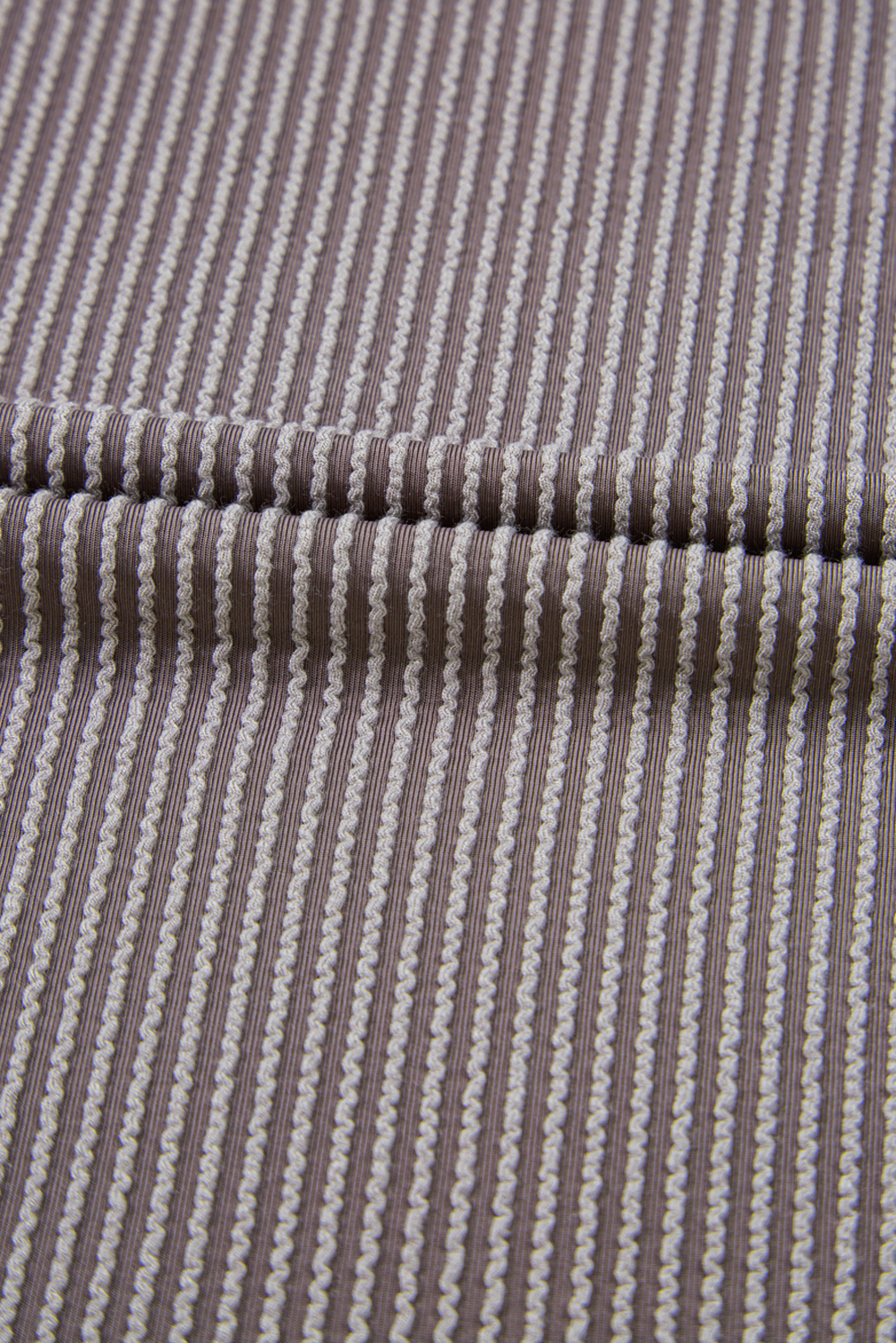 Gray Textured Wide Leg Overall with Pockets