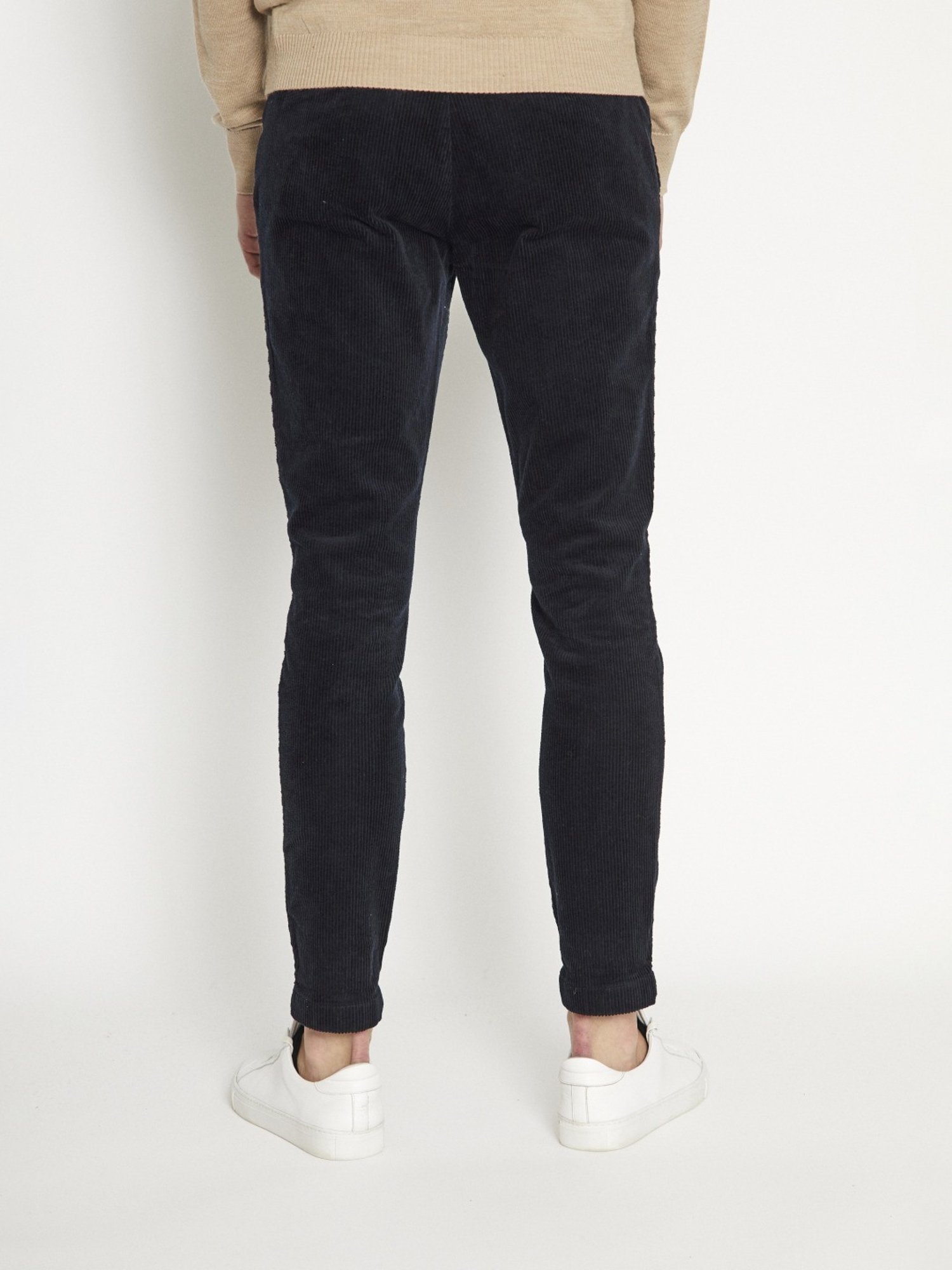 Bruun & Stengade Blue Cotton Slim Fit Trousers