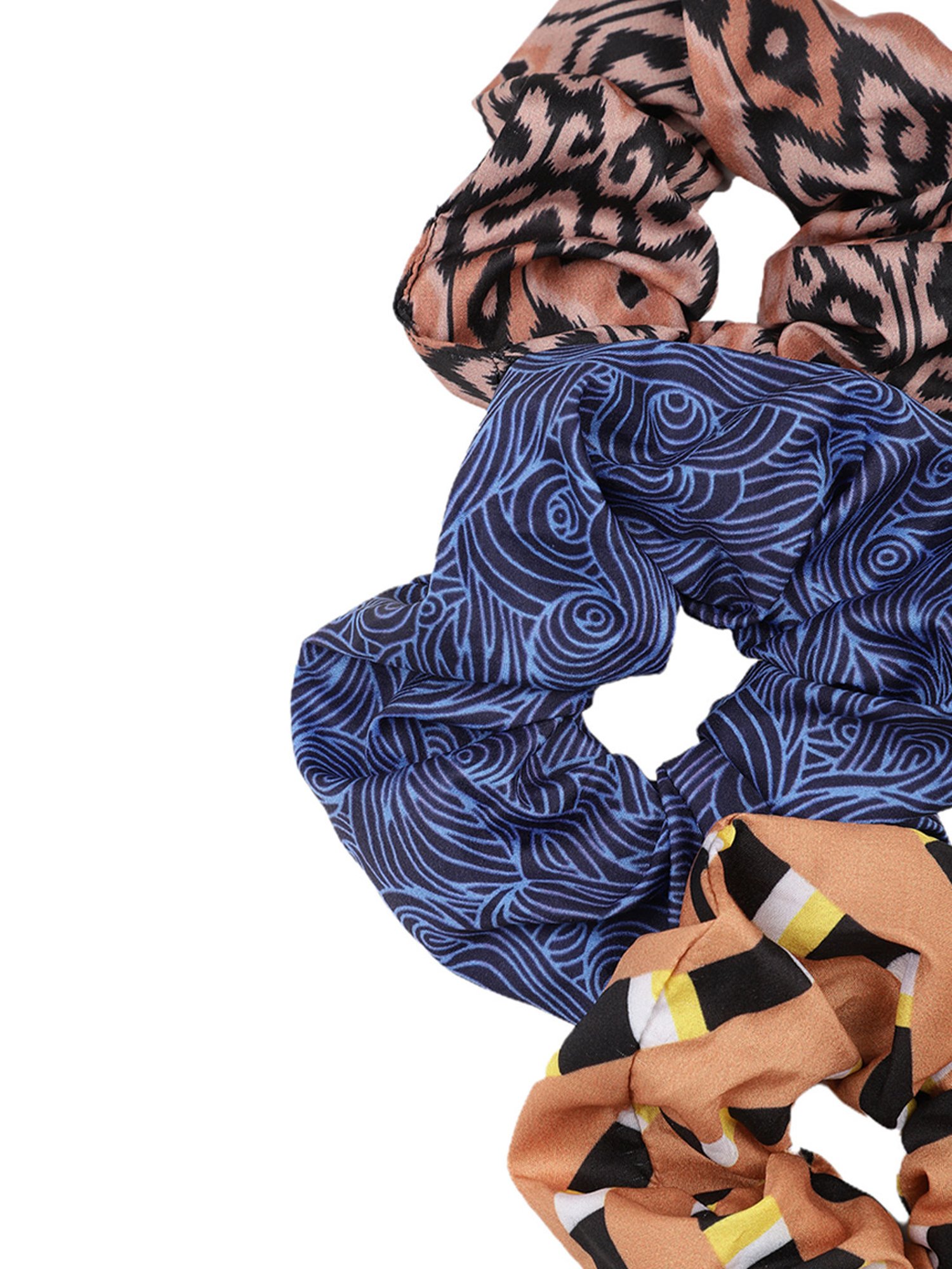 Aditi Wasan Off White Printed Head Bands Pack of 2