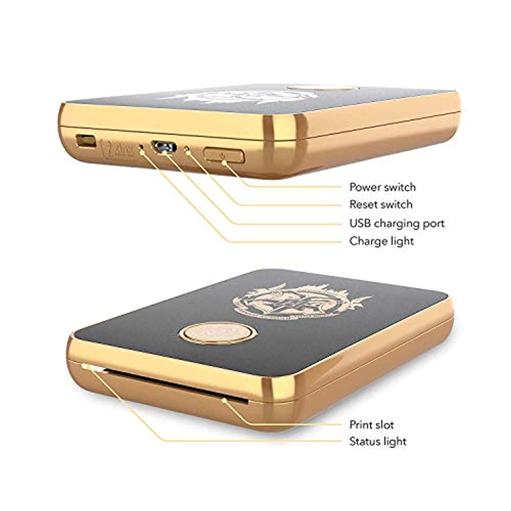 lifeprint 2x3 wizarding magic photo and video printer black travel kit