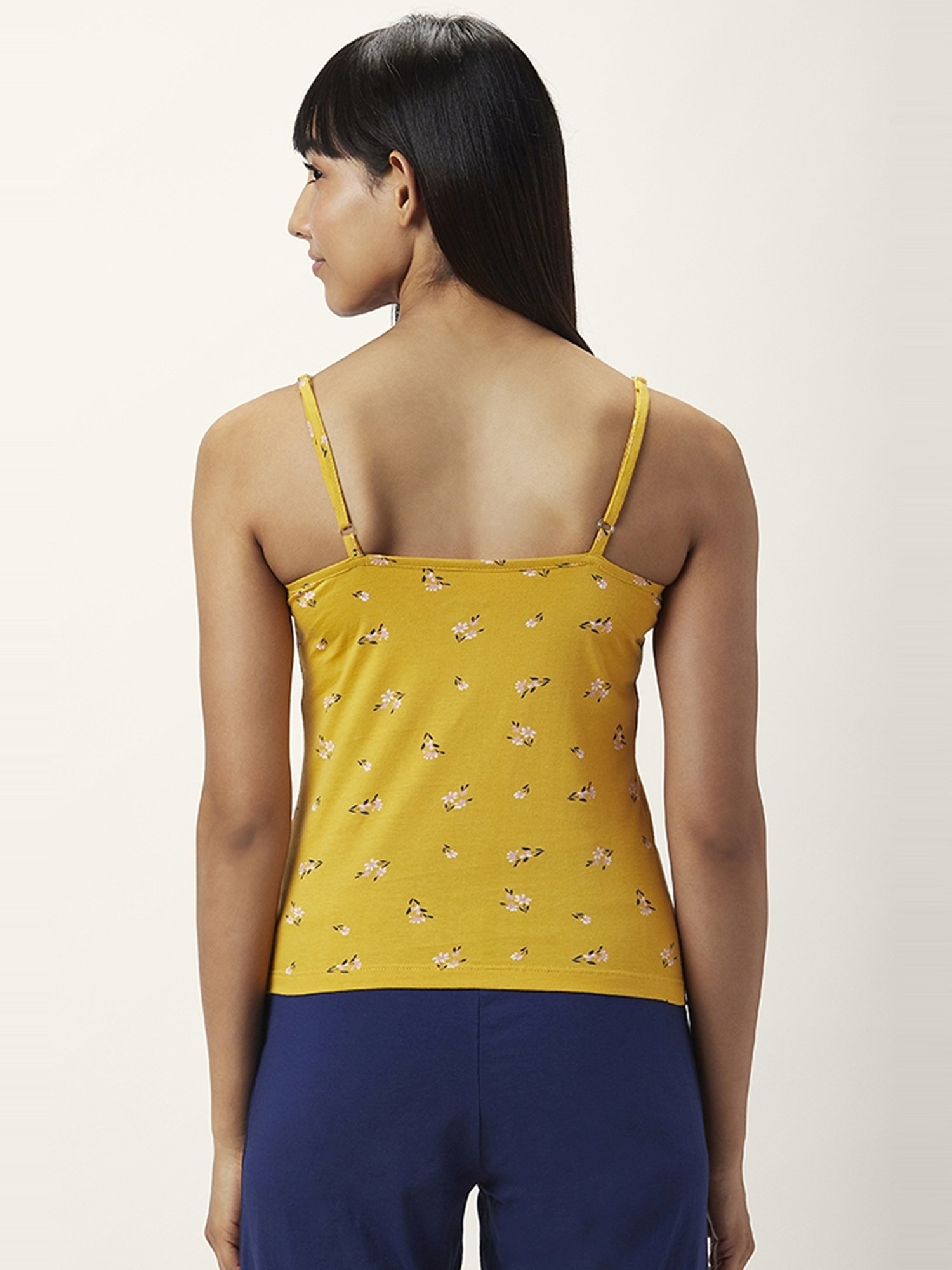 Superstar by Westside White Ribbed Cotton Blend Tank Top