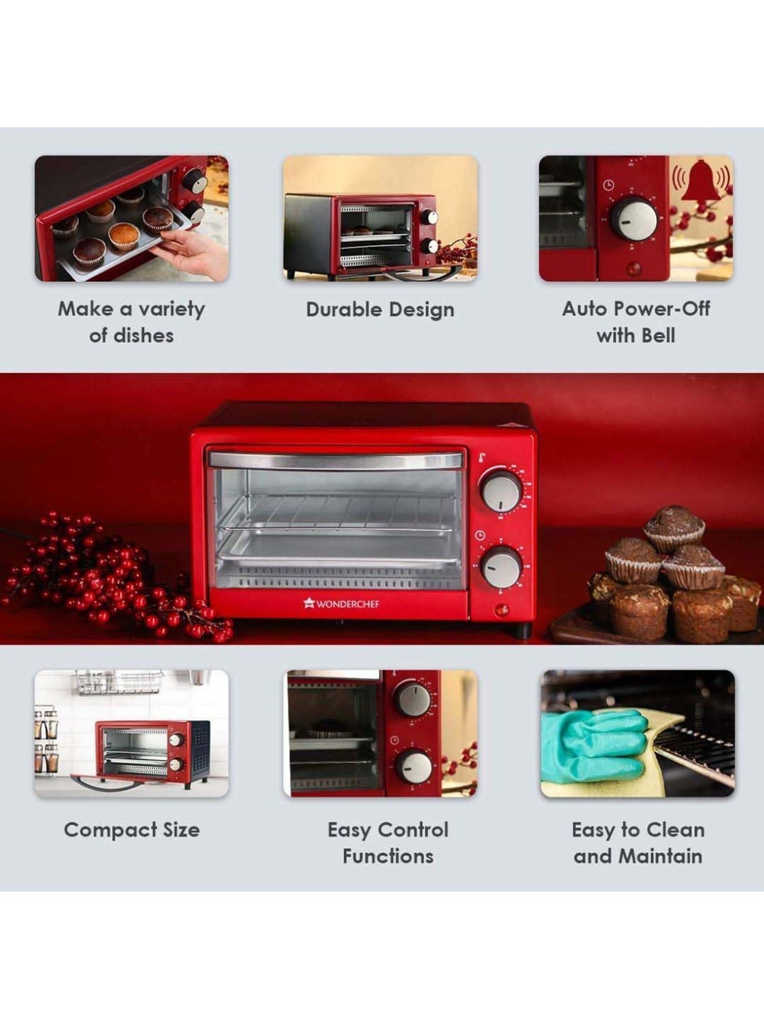 BLACK+DECKER 1280W 19L Oven Toaster Grill