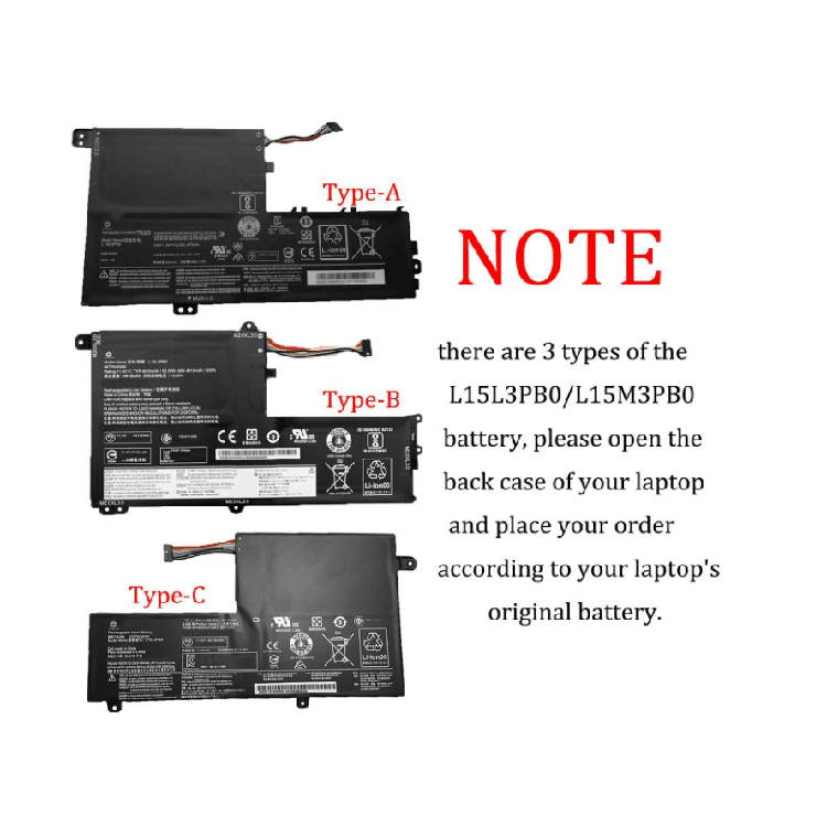 Yeapson L15C3PB1 L15M3PB0 (Type-B) Battery for Lenovo IdeaPad 330S-15IKB Flex 4-1580