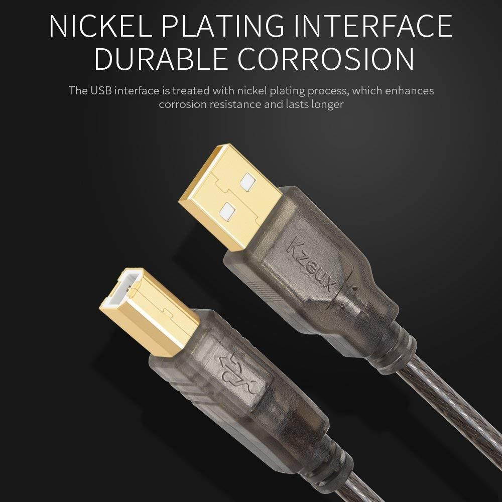 Printer USB Cable 20 Feet USB 2.0 Type A Male to B Male Cord for HP, Canon, Epson, Dell, Samsung etc