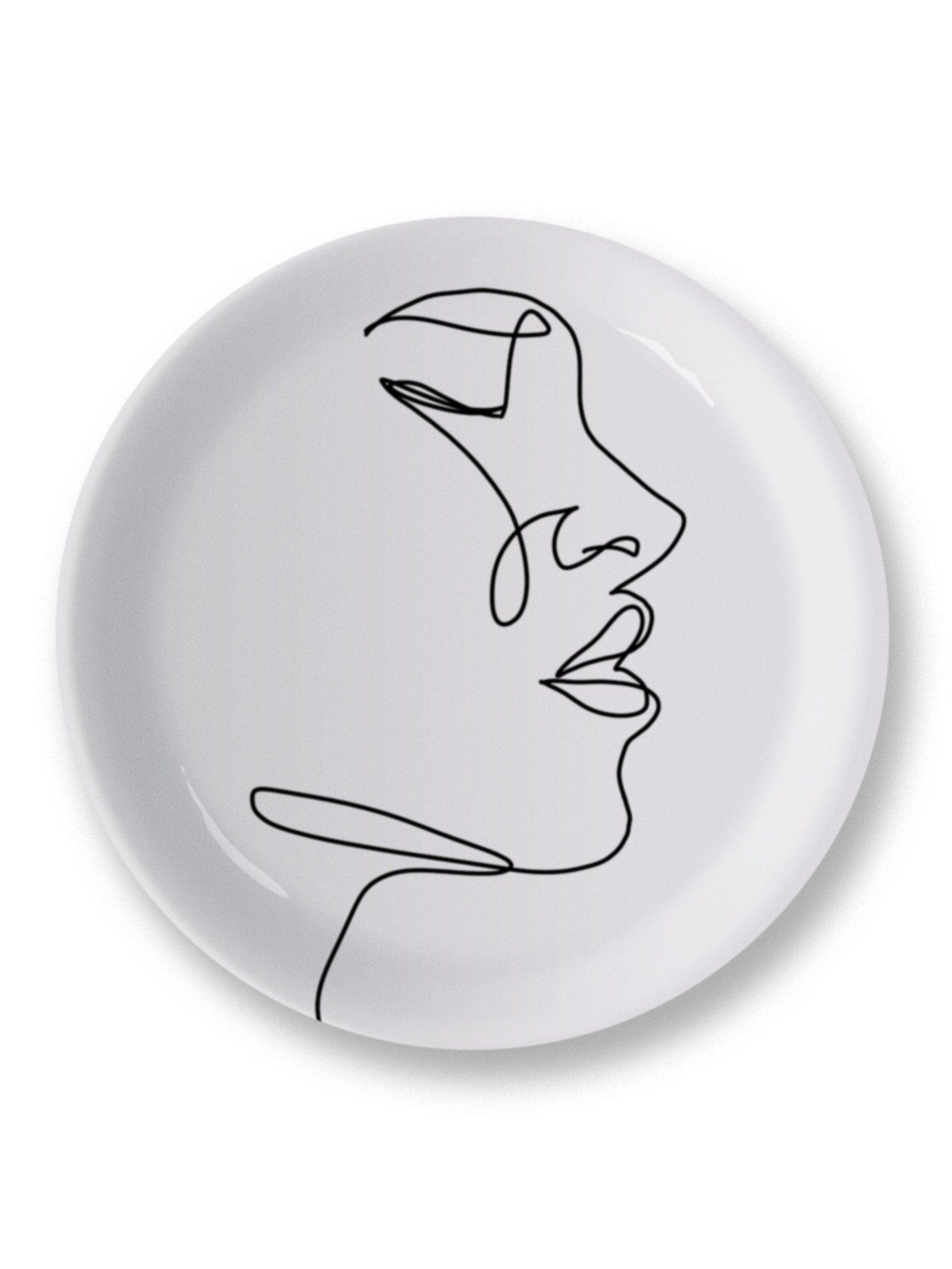 Nestroots Intertwined Elegance Black & White Porcelain&iquest;Decorative Wall Plate