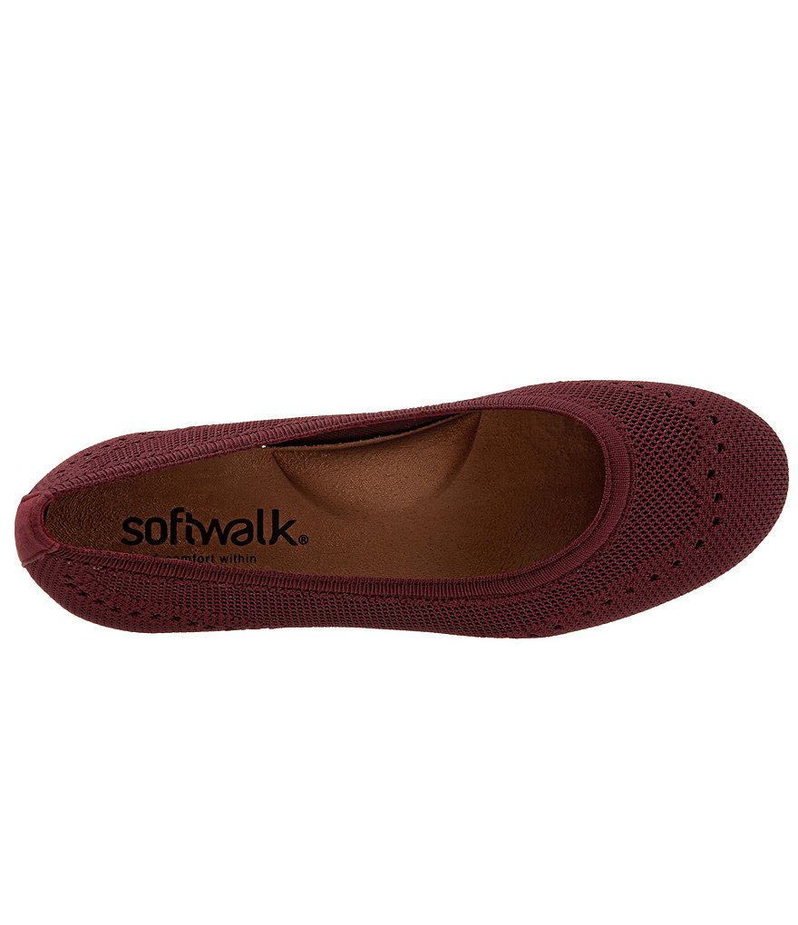 SoftWalk Santorini Tailored Stretch Knit Slip On Flats