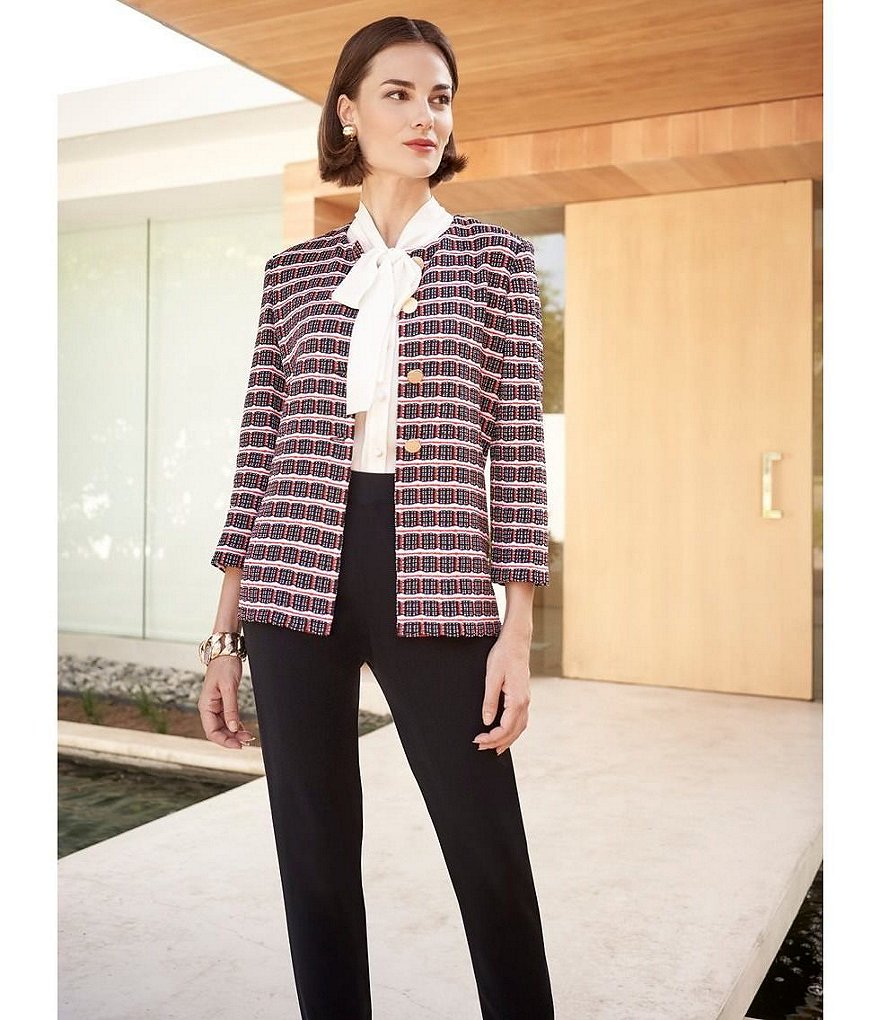 Eva Varro Solid Knit Jersey Banded Hem Pull-On Harem Pants