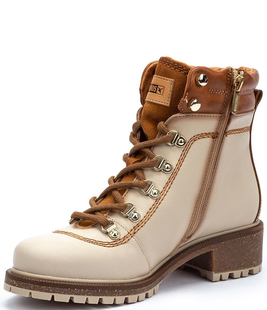 Pikolinos Aspe W9Z Leather Lace-Up Hiker Booties