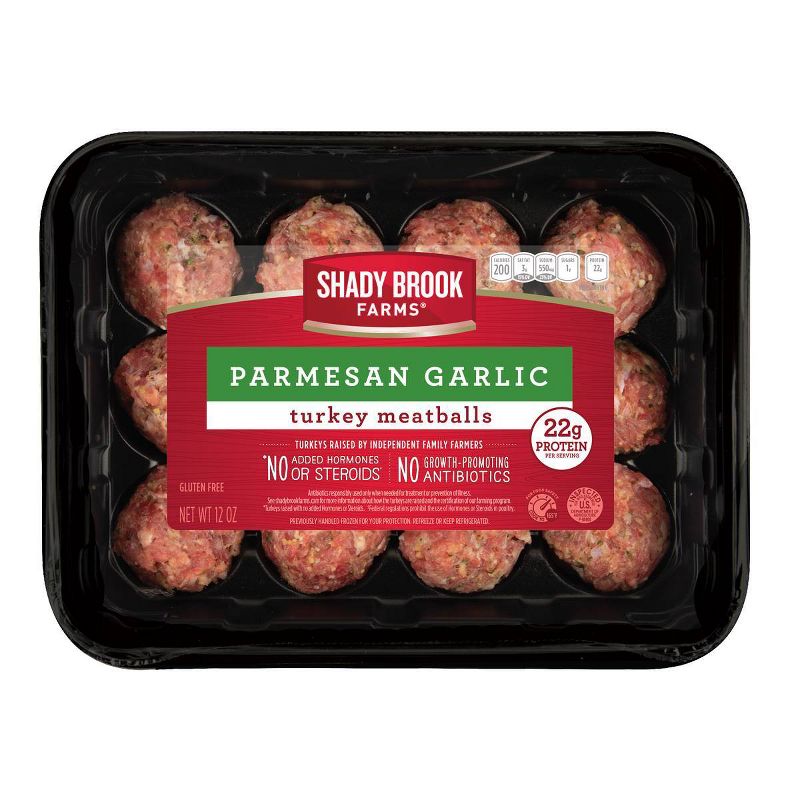 Shady Brook Farms Parmesan Garlic Turkey Meatballs - 12oz/12ct