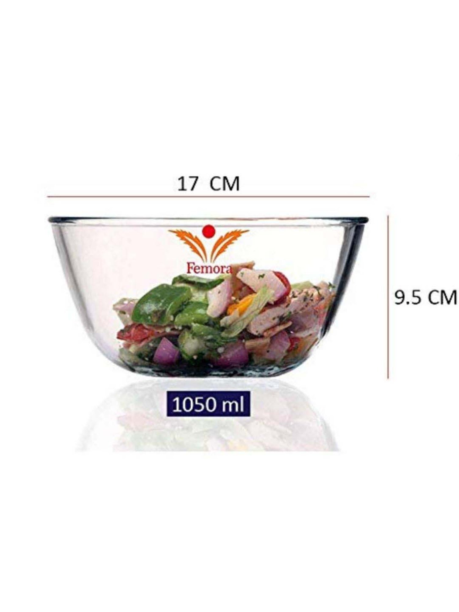 HAZEL Silver Stainless Steel Mixing Bowl - Set of 3 (2.1L)