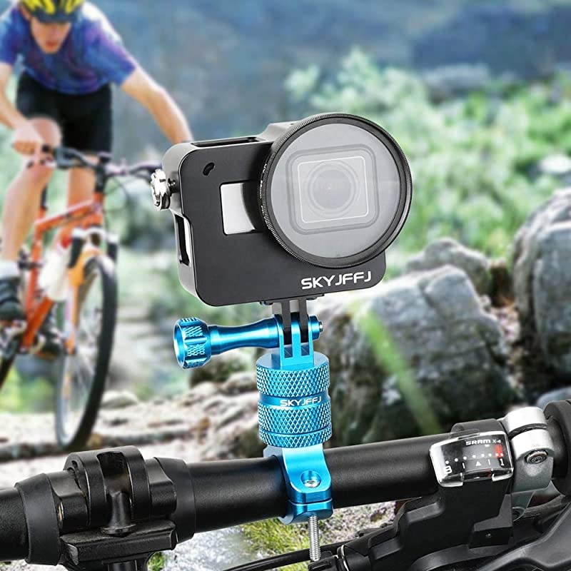 Housing Case Alloy Protective Skeleton Frame with 52mm UV Filter and Lens Cap, for Gopro HERO5/6/7Black Action Camera Black