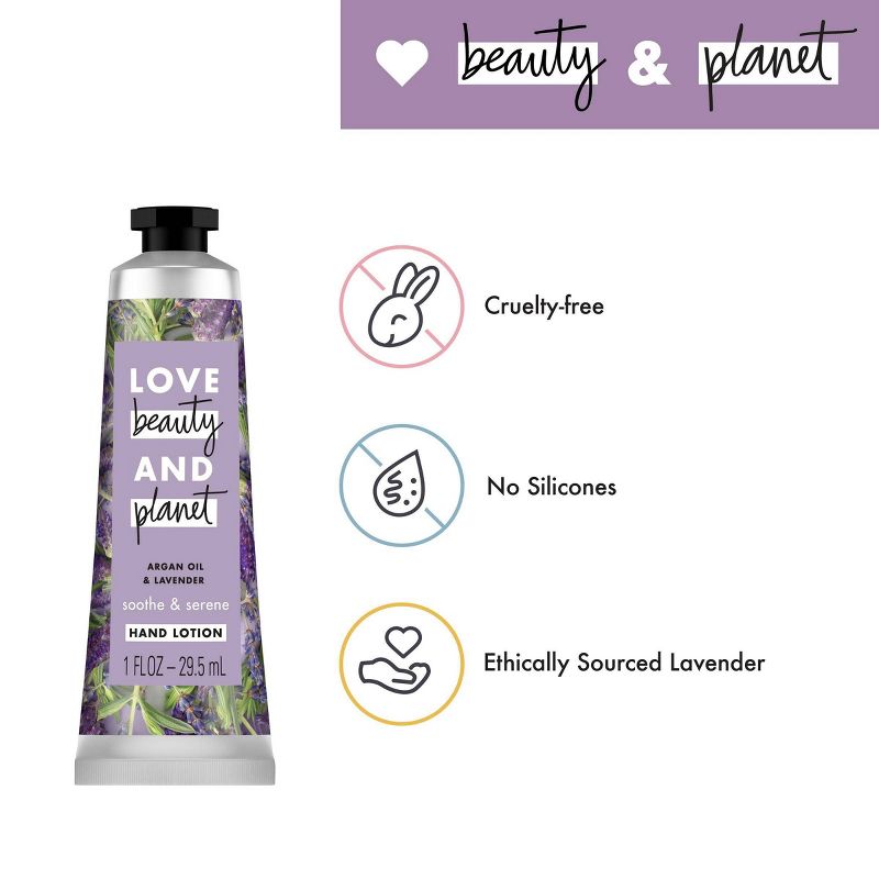 Love Beauty and Planet Coconut Argan Oil & Lavender Hand Lotion - 1 fl oz
