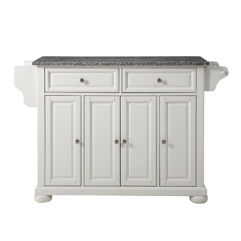 Alexandria Granite Top Full Size Kitchen Island/Cart White - Crosley
