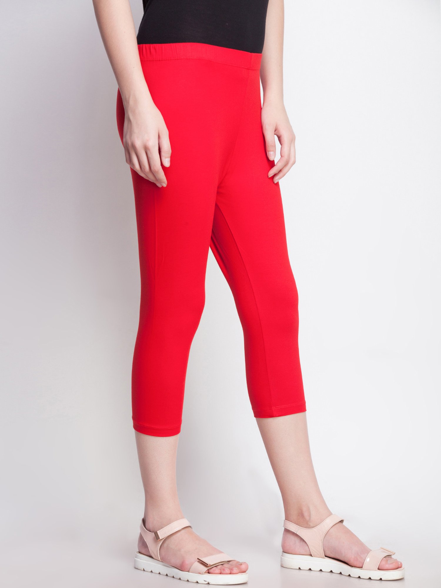 Dollar Missy Multicolor Slim Fit Capris Pack of - 3