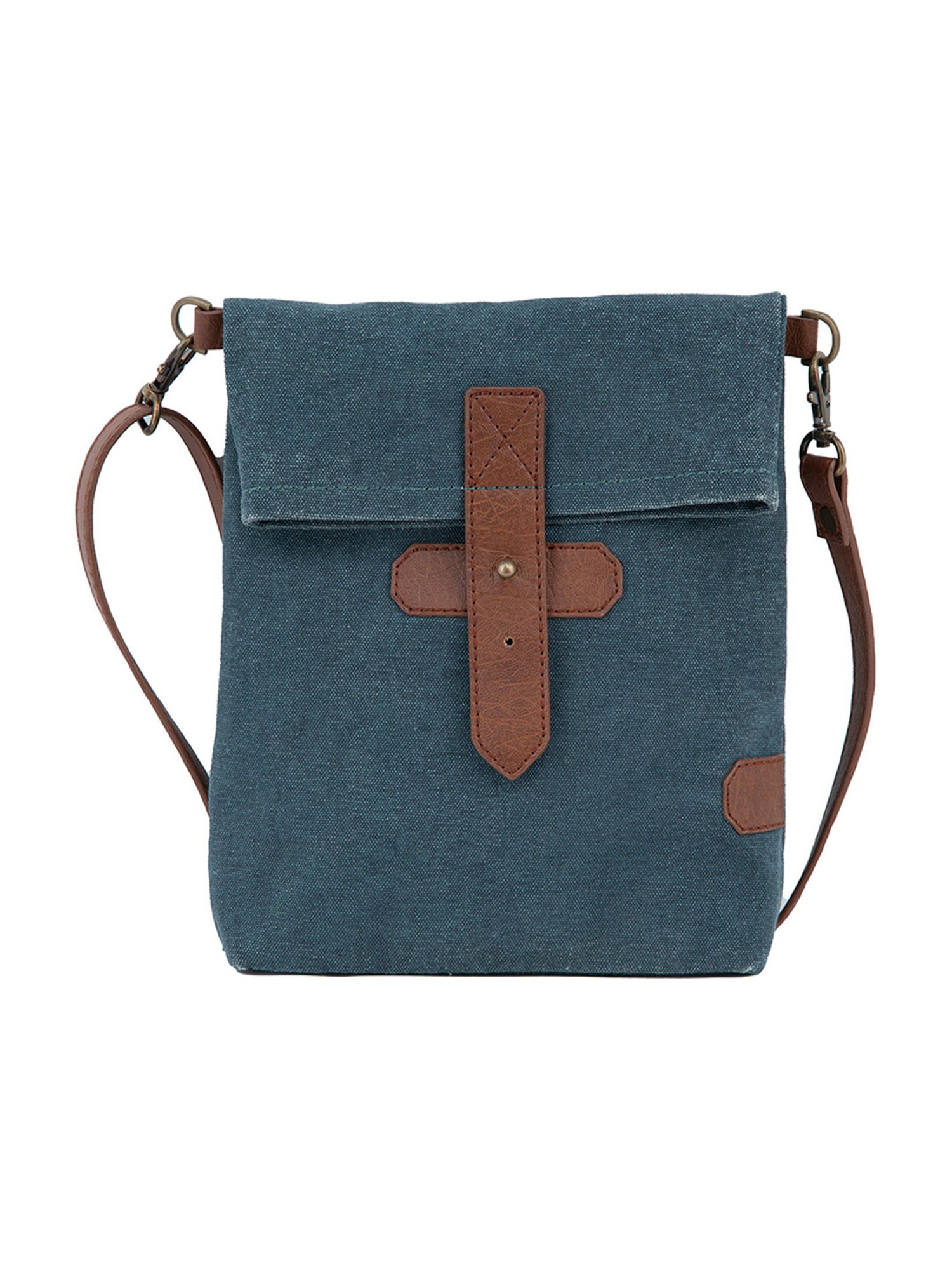 Mona B Blue Vintage Small Cross Body Bag