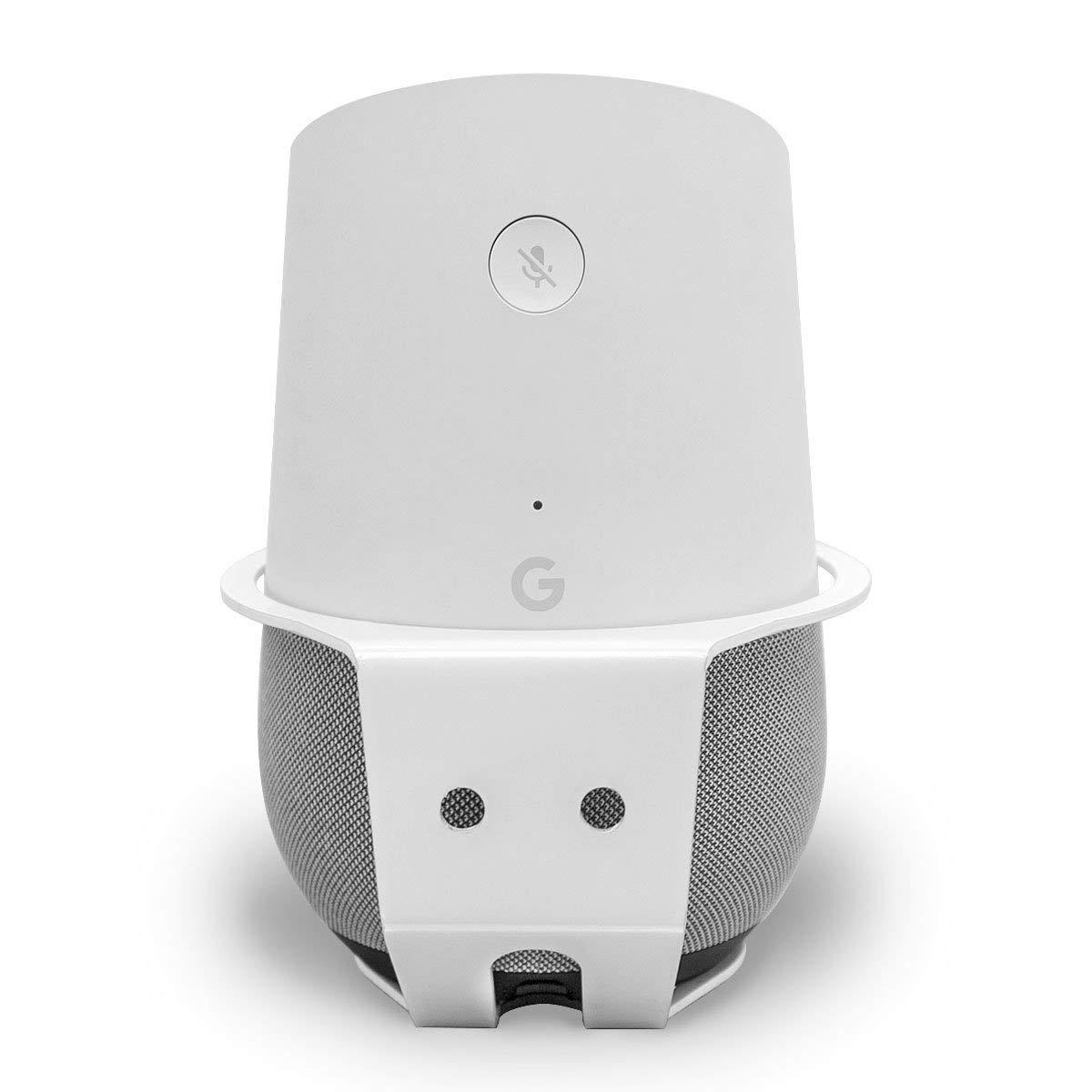 Google Home Wall Mount, ALLICAVER Sturdy Metal Made Mount Stand Holder Google Home.(White)
