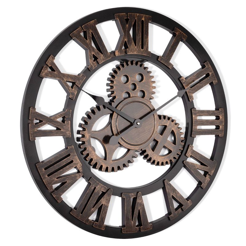 20" Wall Clock with Raised Gears/Numbers - Westclox