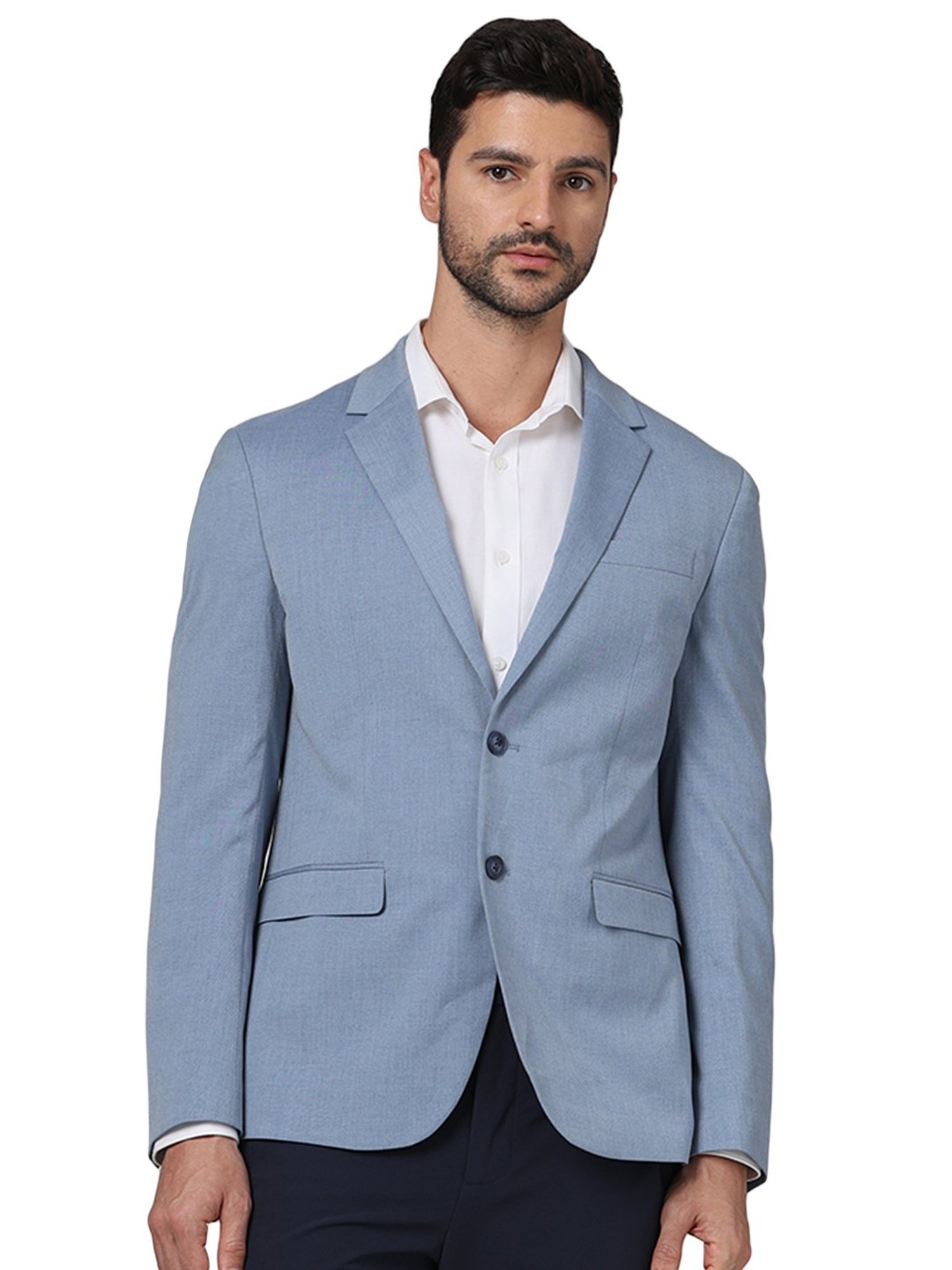 celio* Blue Slim Fit Blazer