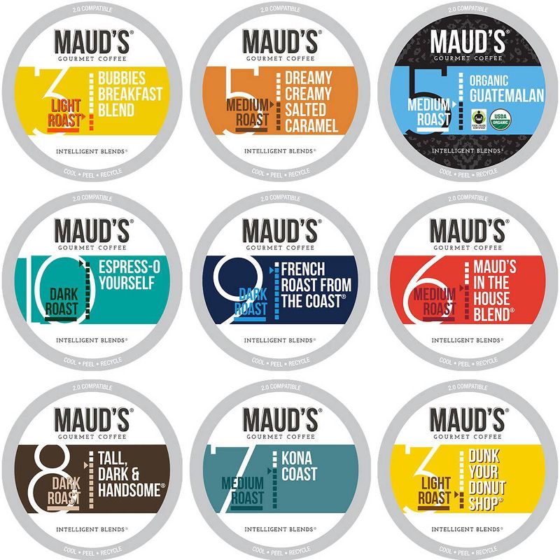 Maud's 9 Flavor Original Medium Roast Variety Pack Coffee - Keurig  K-Cup Pods - 80ct