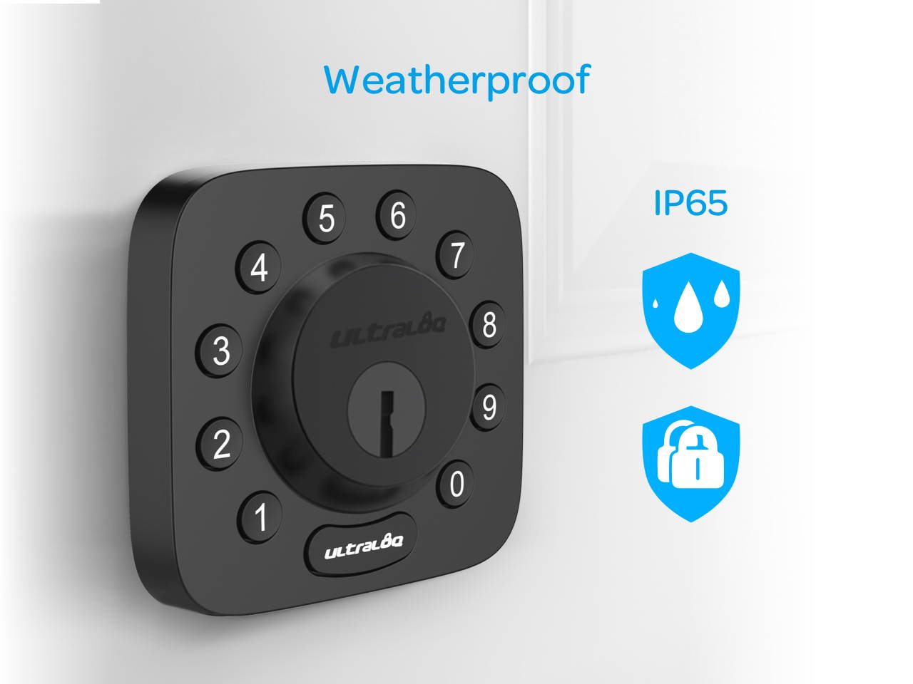 Ultraloq U-Bolt Bluetooth Enabled Keypad Smart Deadbolt Door Lock, Satin Nickel, Non-Fingerprint Version