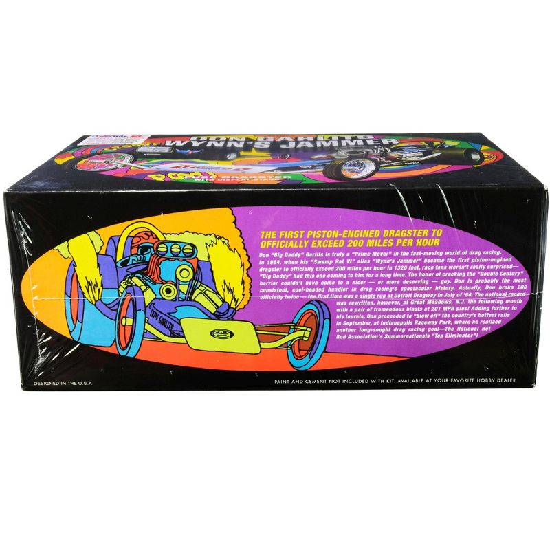 Skill 2 Model Kit Don Garlits Wynn's Jammer Dragster with Display Stand 1/25 Scale Model by AMT