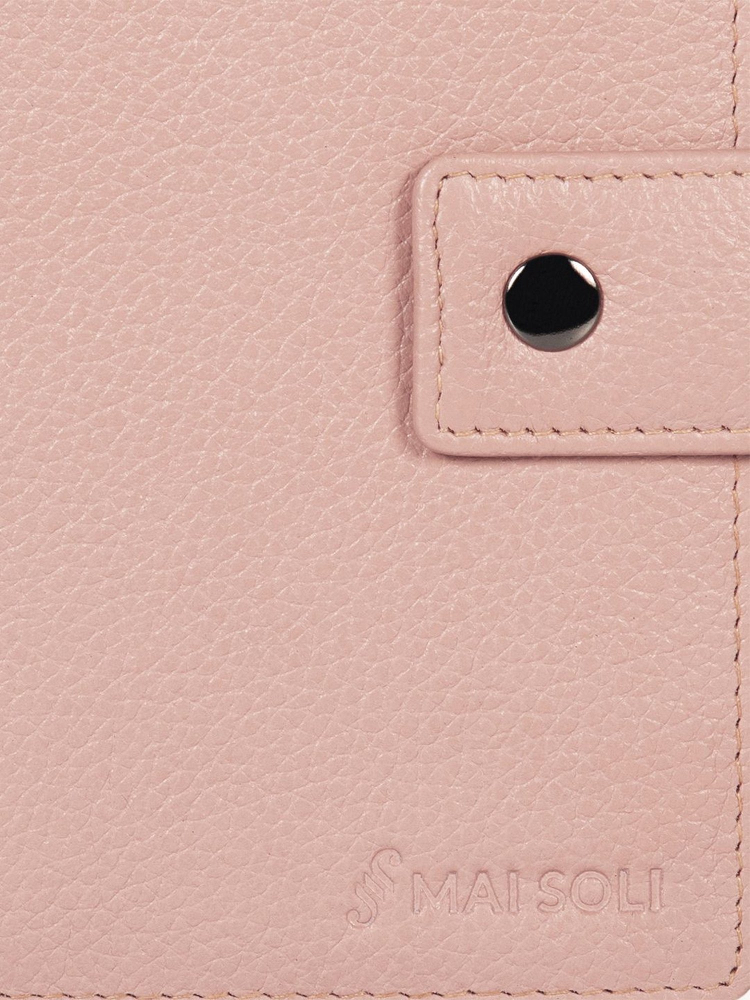 Mai Soli Gypsy Nude Pink Formal Leather Passport Wallet for Unisex