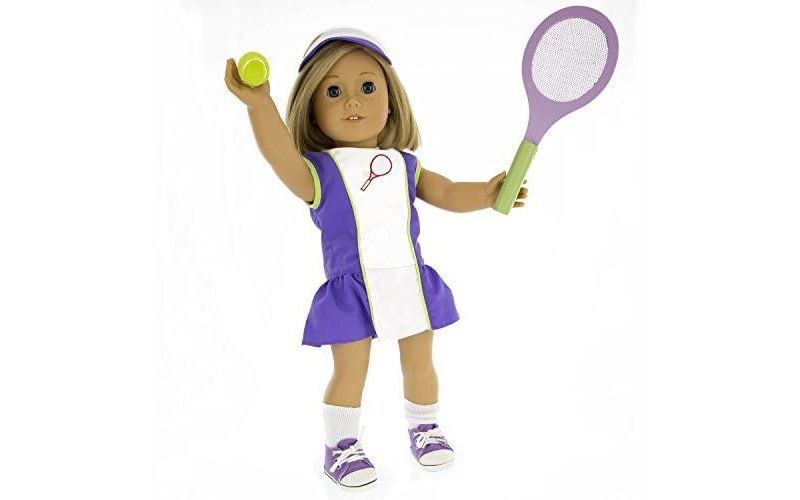 Dress Along Dolly Tennis Sports Outfit for American Girl Doll