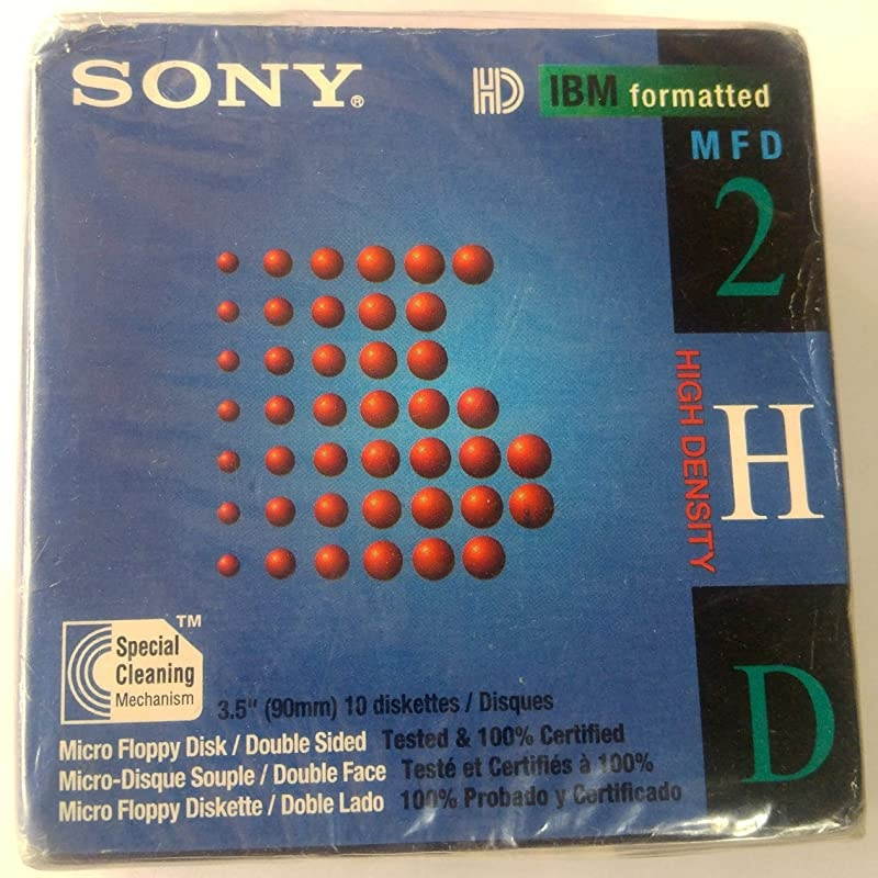 10MFD2HDLF 2HD 35Inch IBM Formatted Floppy Disks 10Pack Discontinued by Manufacturer