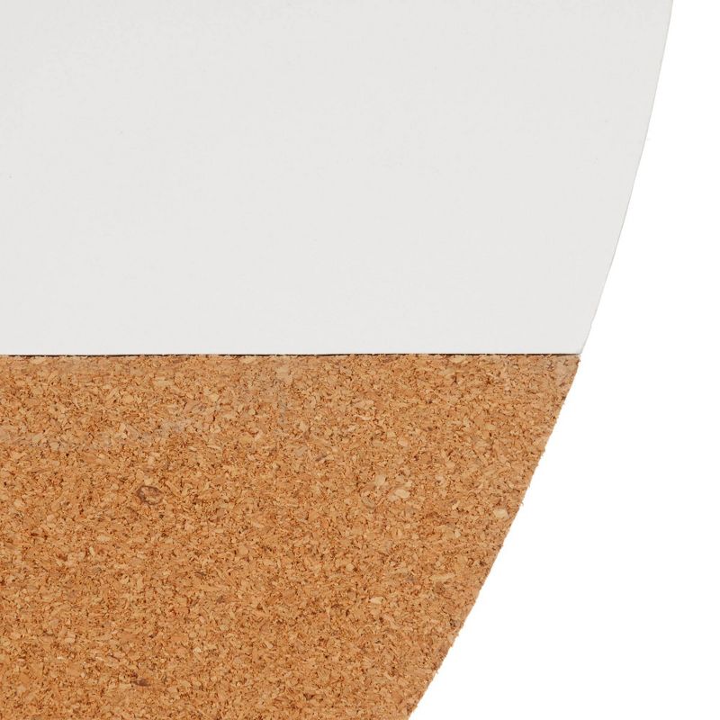 20" x 20" Circle Dry Erase/Cork Combination Board Wall Organizer - Gallery Solutions