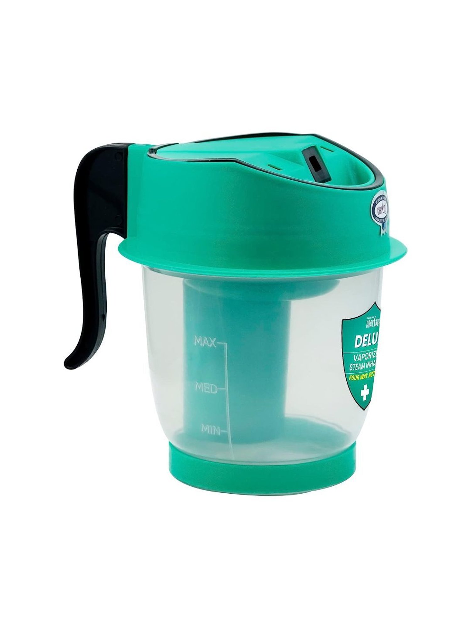 Crescent Delux Facial Steamer Vaporizer for Cold & Cough, Separate Water Container (Green)
