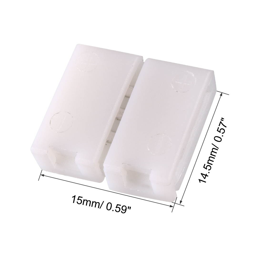 10mm 3P LED Strip Connector Solderless for 5050 3528 RGB 3 Conductor Multicolor Strip Light Strip to Strip 20Pcs