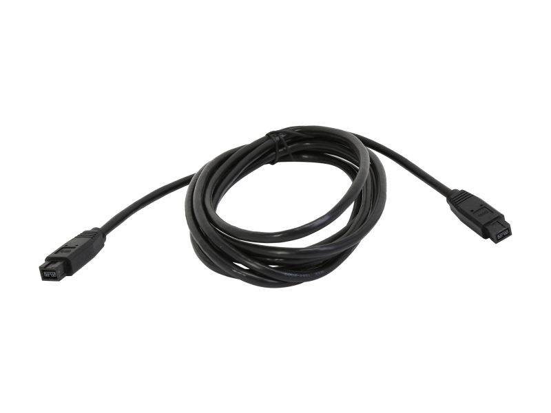 Micro Connectors, Inc. 6 feet Firewire Cable 1394B 9 Pin to 6 Pin (E07-238)