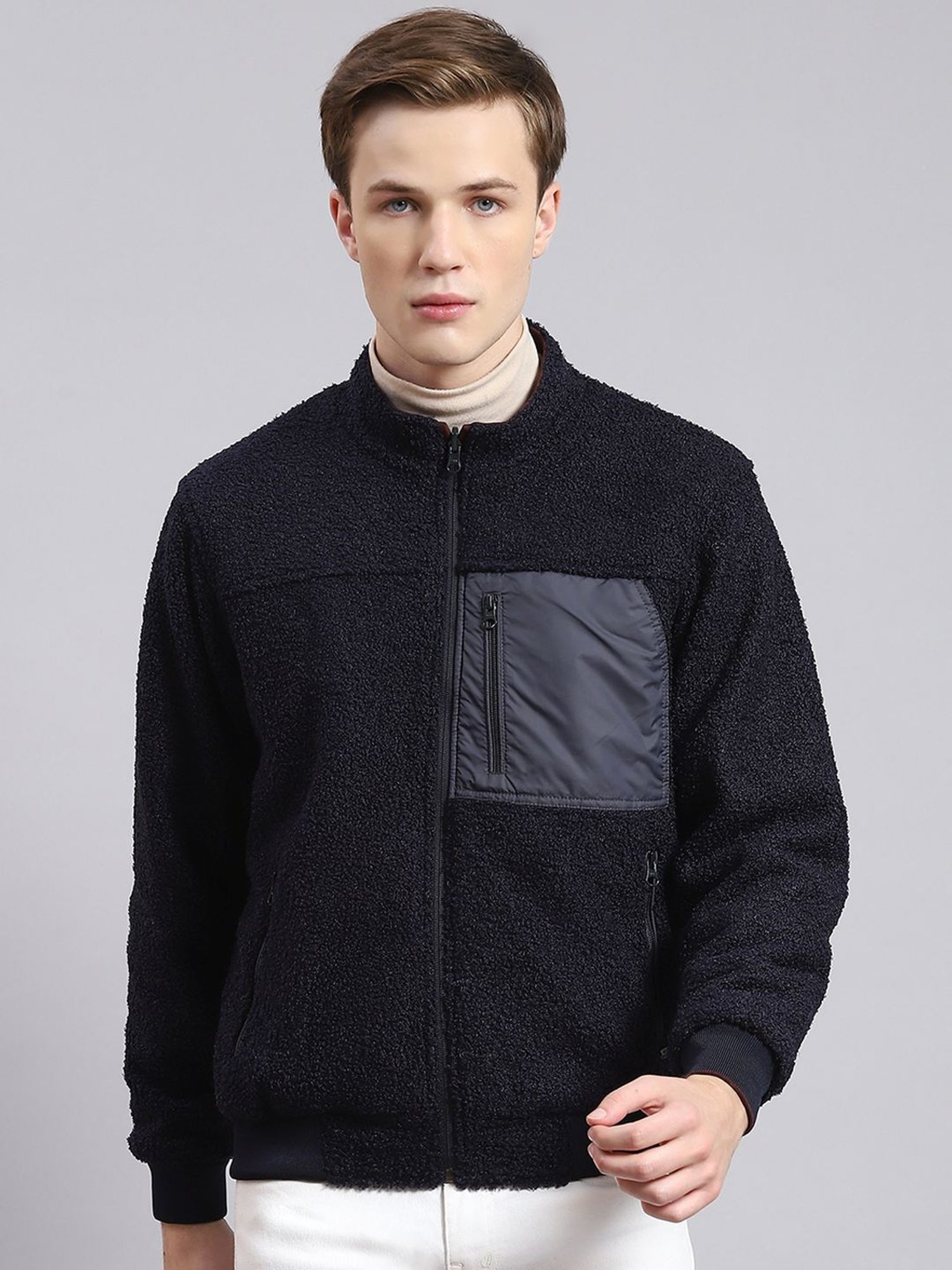 Hummel Grey Regular Fit Bomber Jacket